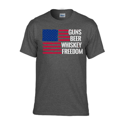 Guns, Beer, Whiskey, Freedom T-Shirt