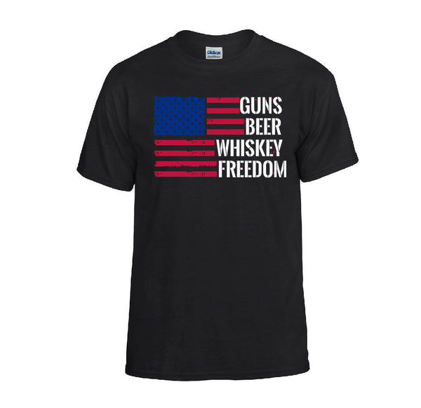 Guns, Beer, Whiskey, Freedom T-Shirt